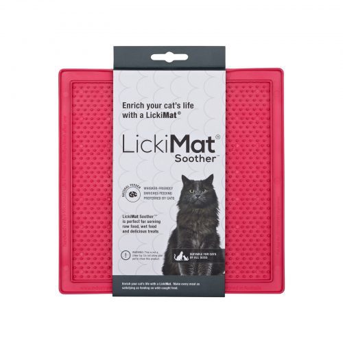 LickiMat Soother is perfect for serving wet food, raw food and delicious treats to your kitty-cat